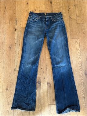 7 For All Mankind Women's Dark Blue Bootcut Jeans